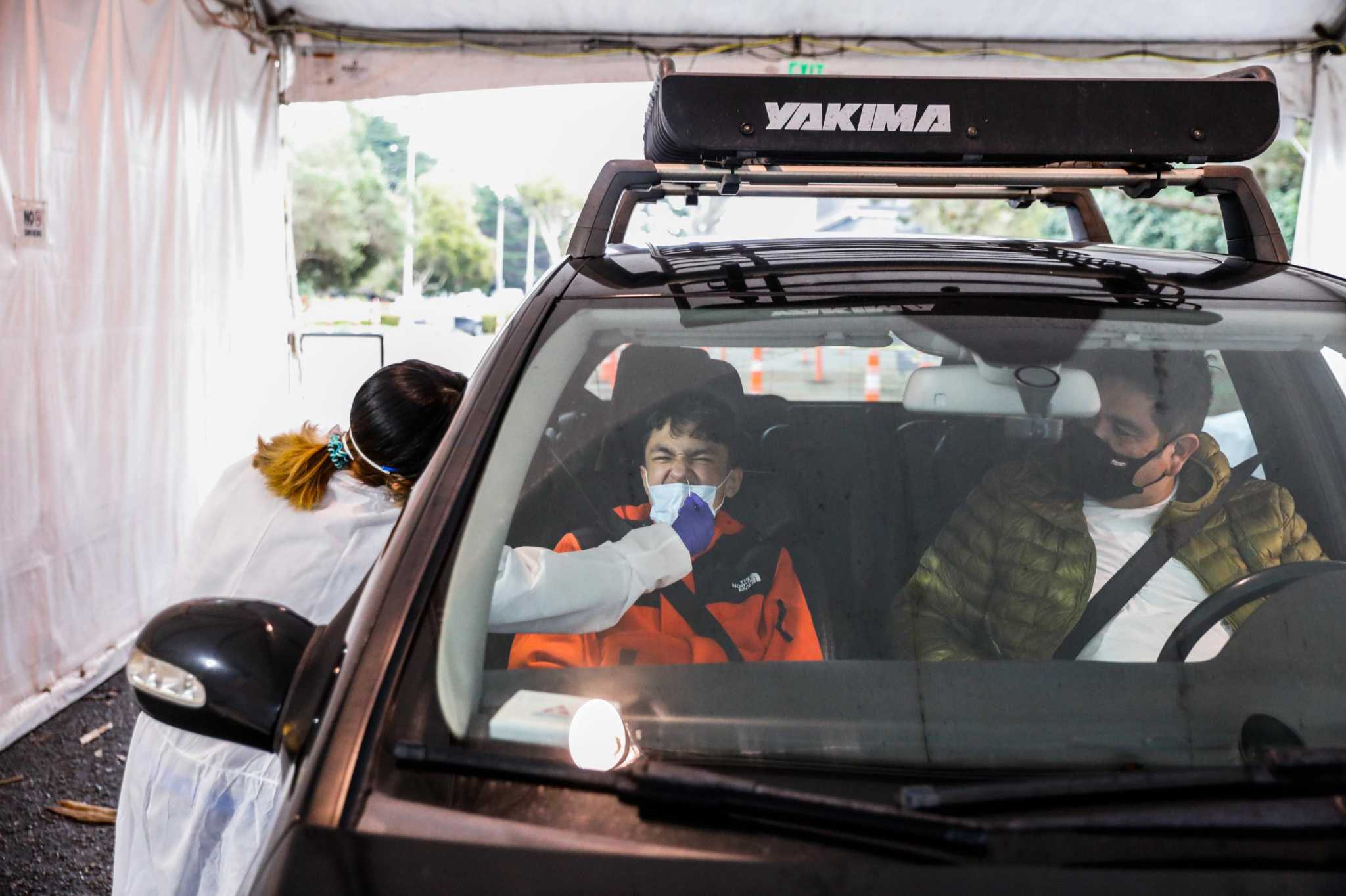 Drive-thru coronavirus testing set up outside Phillies' Citizens