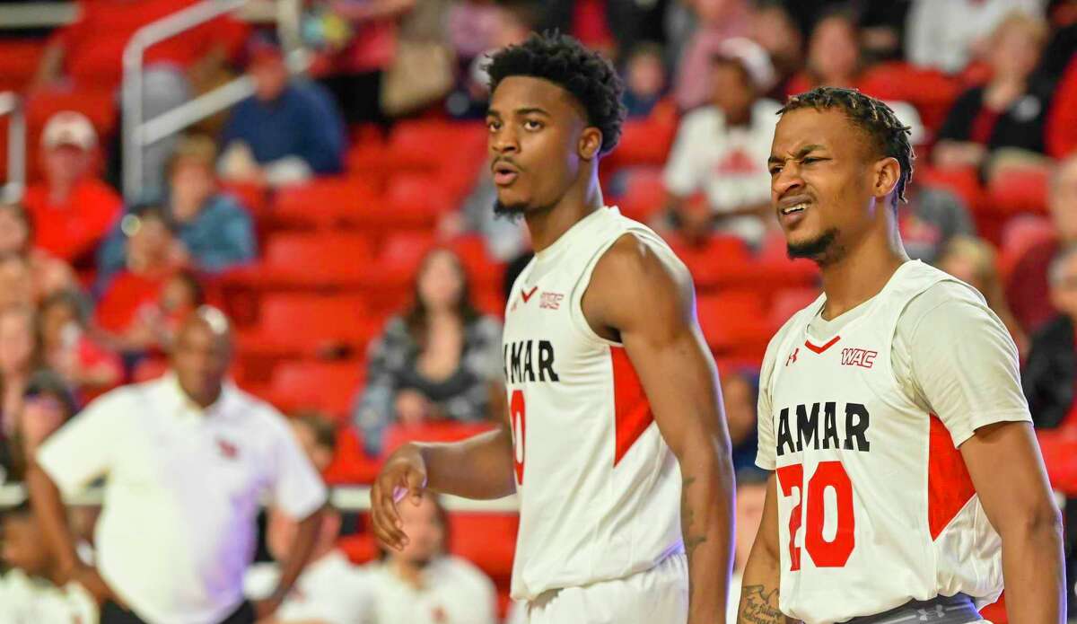Lamar men's basketball lost 60-59 to Stetson Friday night at the Montagne Center. Photo taken Nov. 19, 2021
