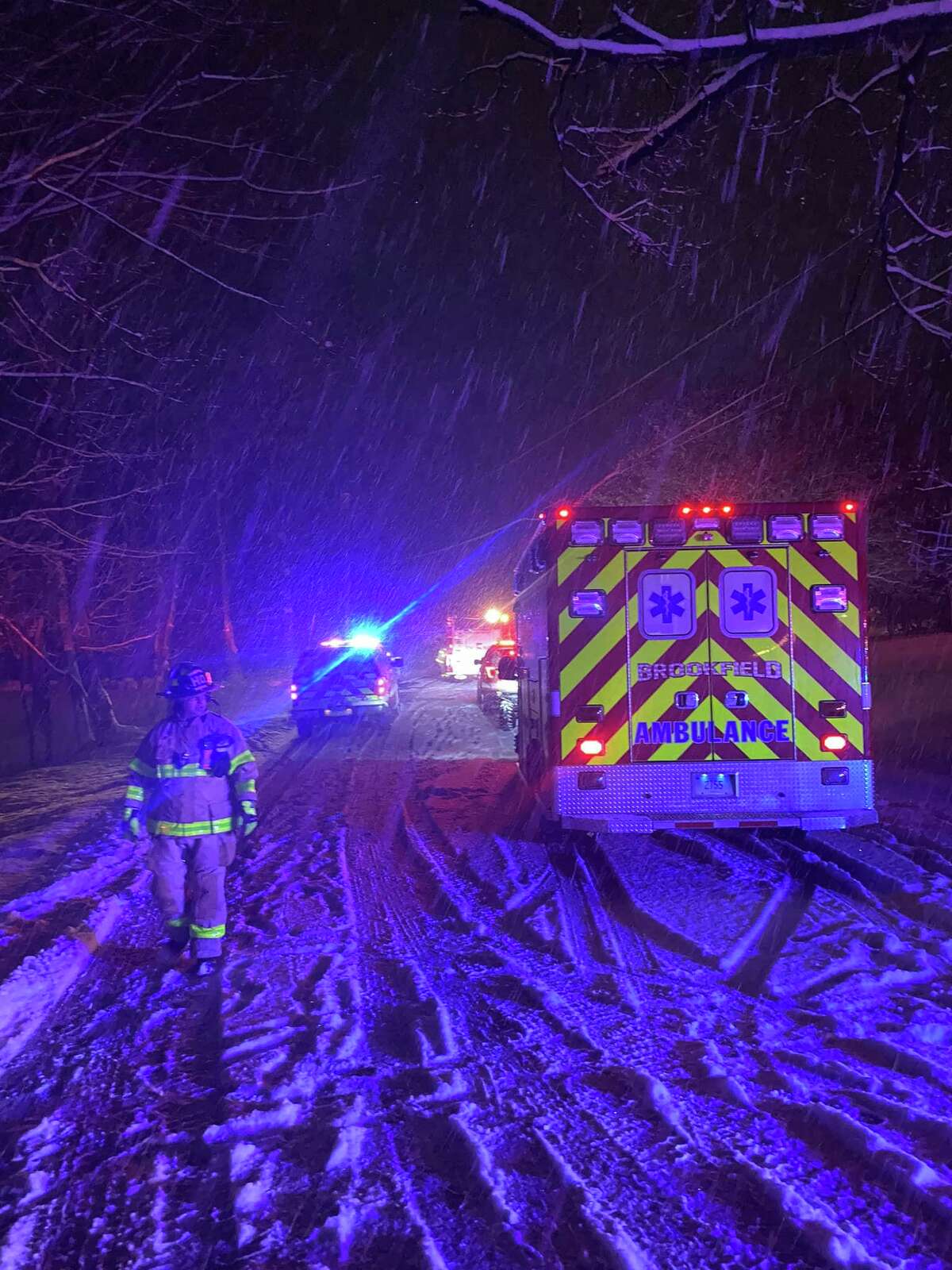 Fire Officials: Tow Truck Driver Crashed Into Tree In Brookfield