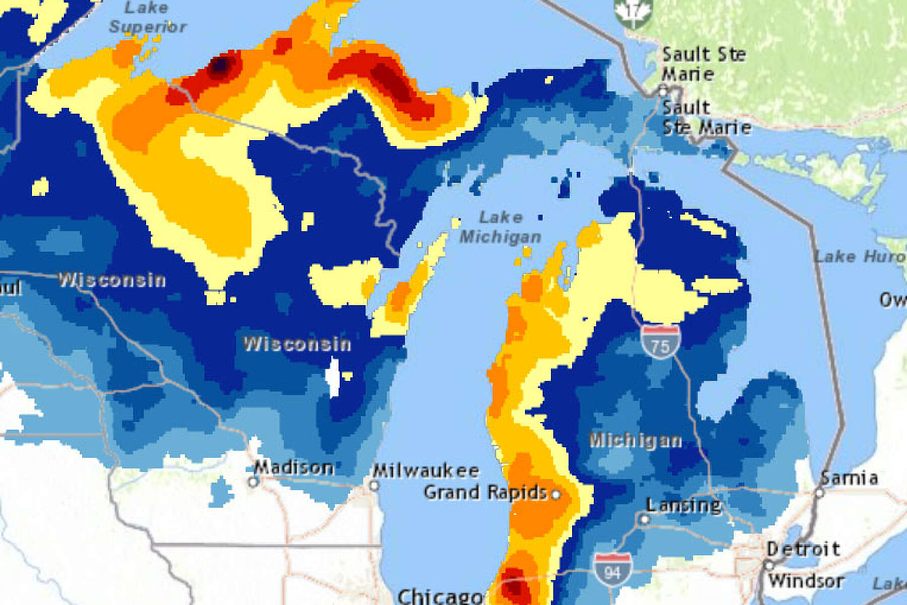 Just How Much Snow Did Michigan Get