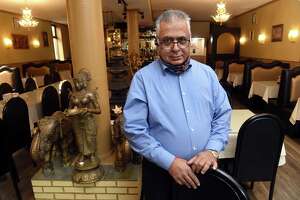 Haresh Nariyani, owner of Darbar India, photographed at the restaurant on Main Street in Branford  Jan. 6, 2022. The eatery will be moving to 168 Montowese St., just south of the Green.