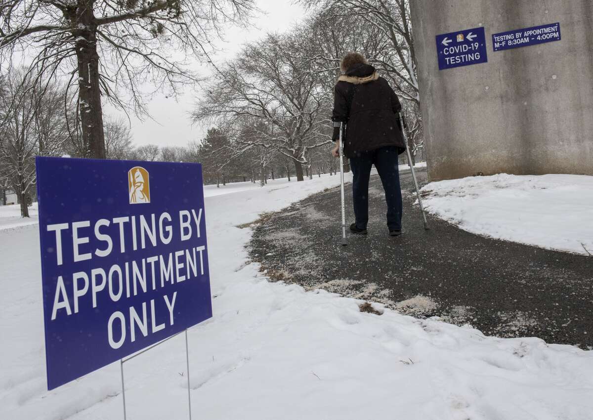 New state-sponsored community testing site is opened in a former Colonial Quad dining hall on University at Albany Uptown Campus on Friday, Jan. 7, 2022 in Albany, N.Y. (Lori Van Buren/Times Union)
