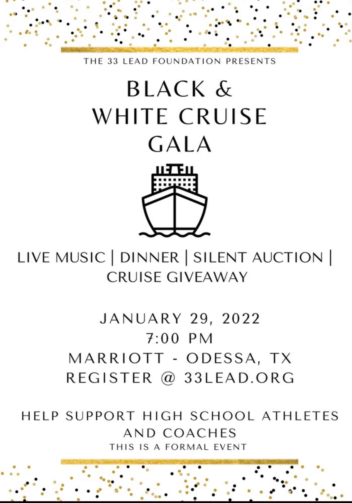 Black & Cruise Gala flyer