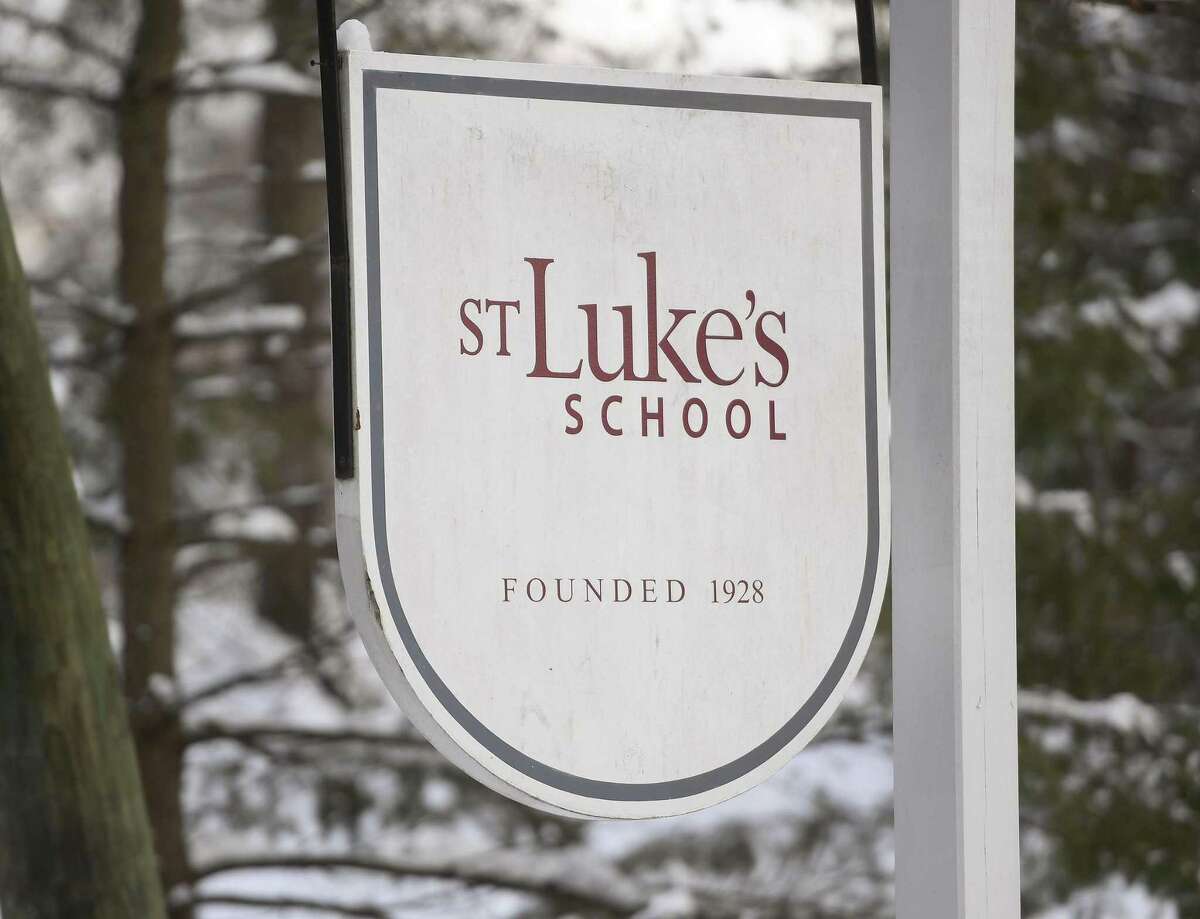St. Luke's School in New Canaan on Friday.