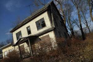 A blighted property on West Main Street in Branford photographed on Jan. 6, 2022.