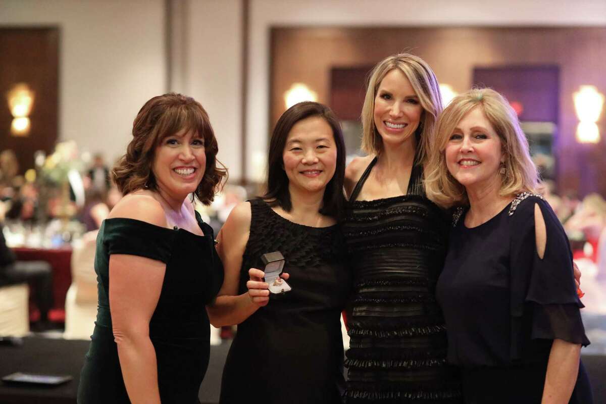 The Friends of West U Parks is hosting their annual Park Lovers Ball on February 5, 2022 after canceling in 2021 due to COVID-19. Attending the 2020 Park Lovers Ball from left is friends Mary Frances DuMay, Judy Cheng, Ilona Carson, Donna LaMond.