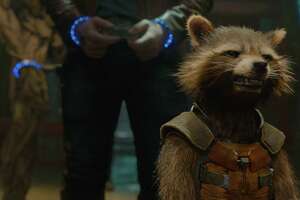Rocket the Raccoon is voiced by Bradley Cooper in Marvel’s “Guardians Of The Galaxy.”