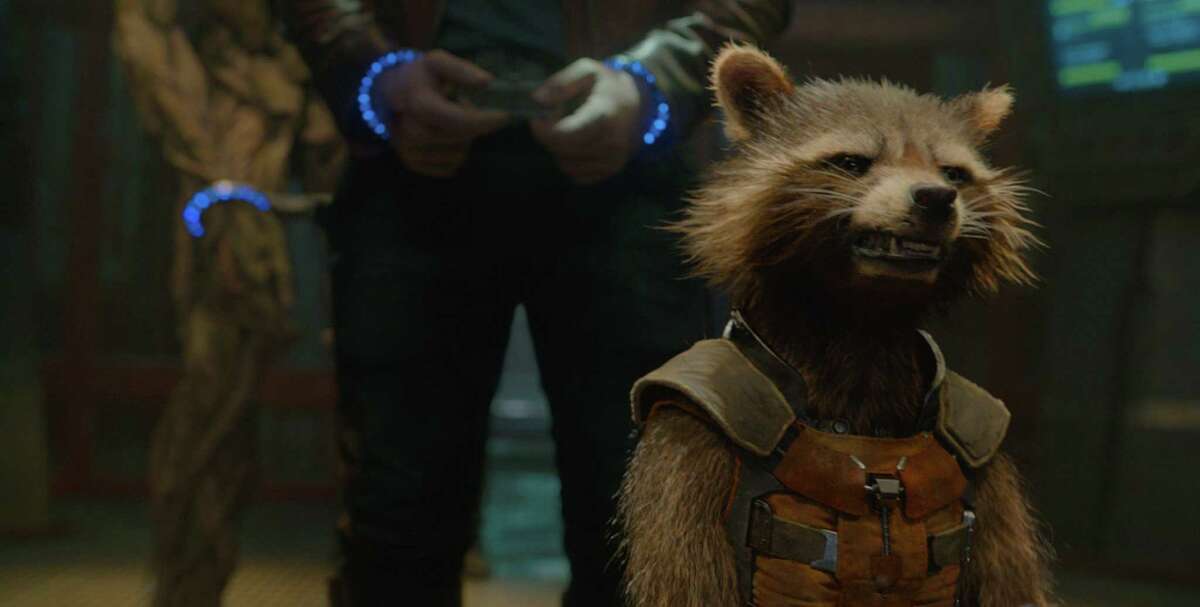 Rocket the Raccoon is voiced by Bradley Cooper in Marvel’s “Guardians Of The Galaxy.”
