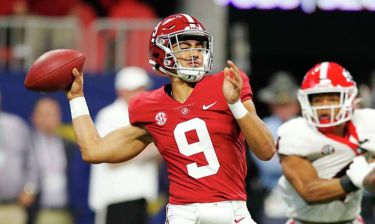 Bryce Young threw for 421 yards and three touchdowns in Alabama’s 41-24 win over Georgia in the SEC title game.