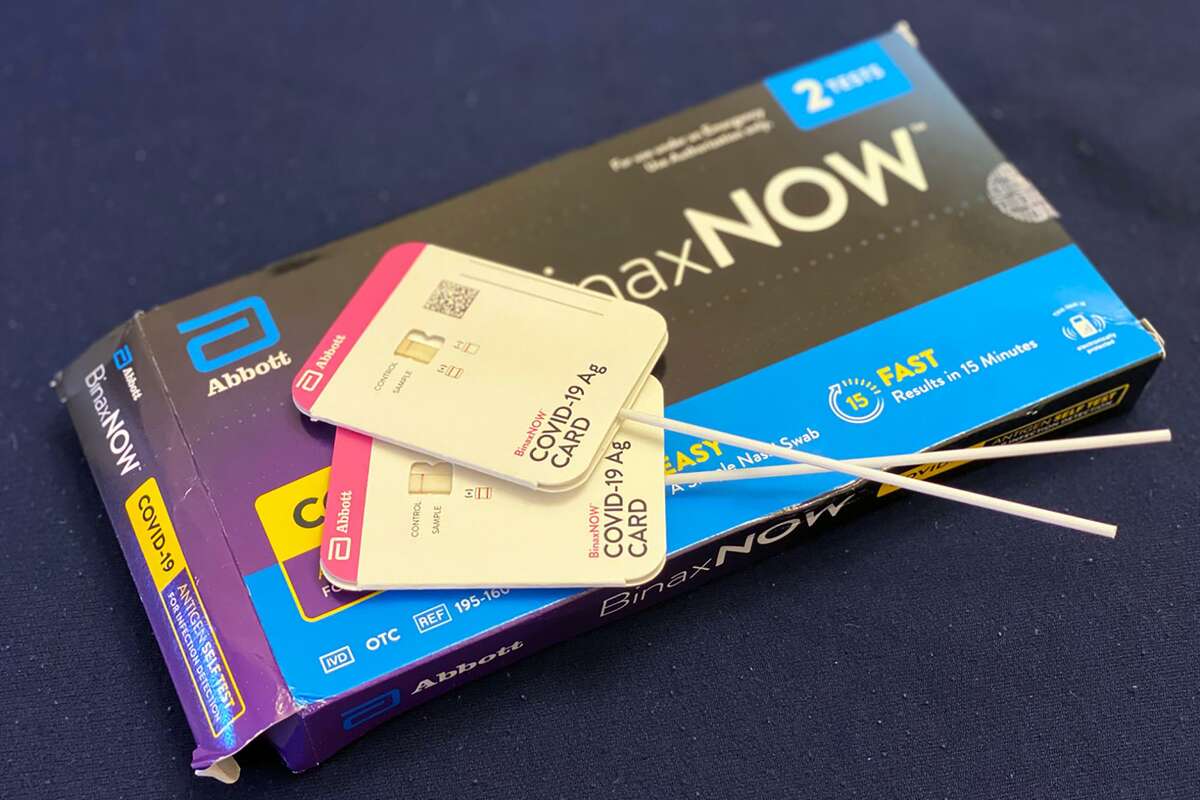 Home testing kits can be a part of a strategy to help stop the spread of COVID-19. Abbott Laboratories BinaxNOW is an at-home rapid COVID test; a two-pack costs about $24. (Hannah Norman/KHN/TNS)