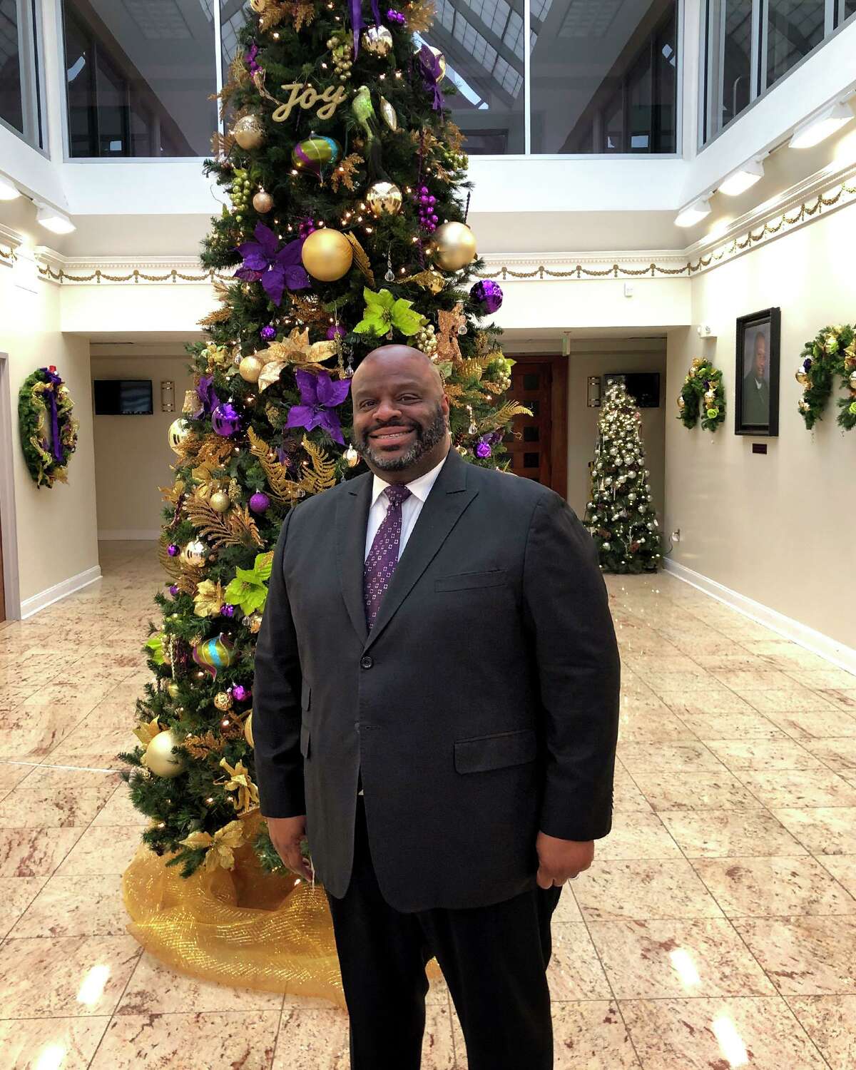 Rev. Kenneth Moales, Jr. at the Cathedral of the Holy Spirit, in Bridgeport, Conn. Dec. 29, 2021.