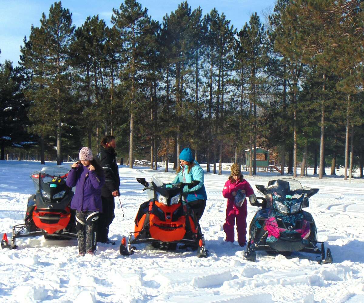 Snowmobilers of all ages enjoyed the event on the sunny, yet frigid morning.