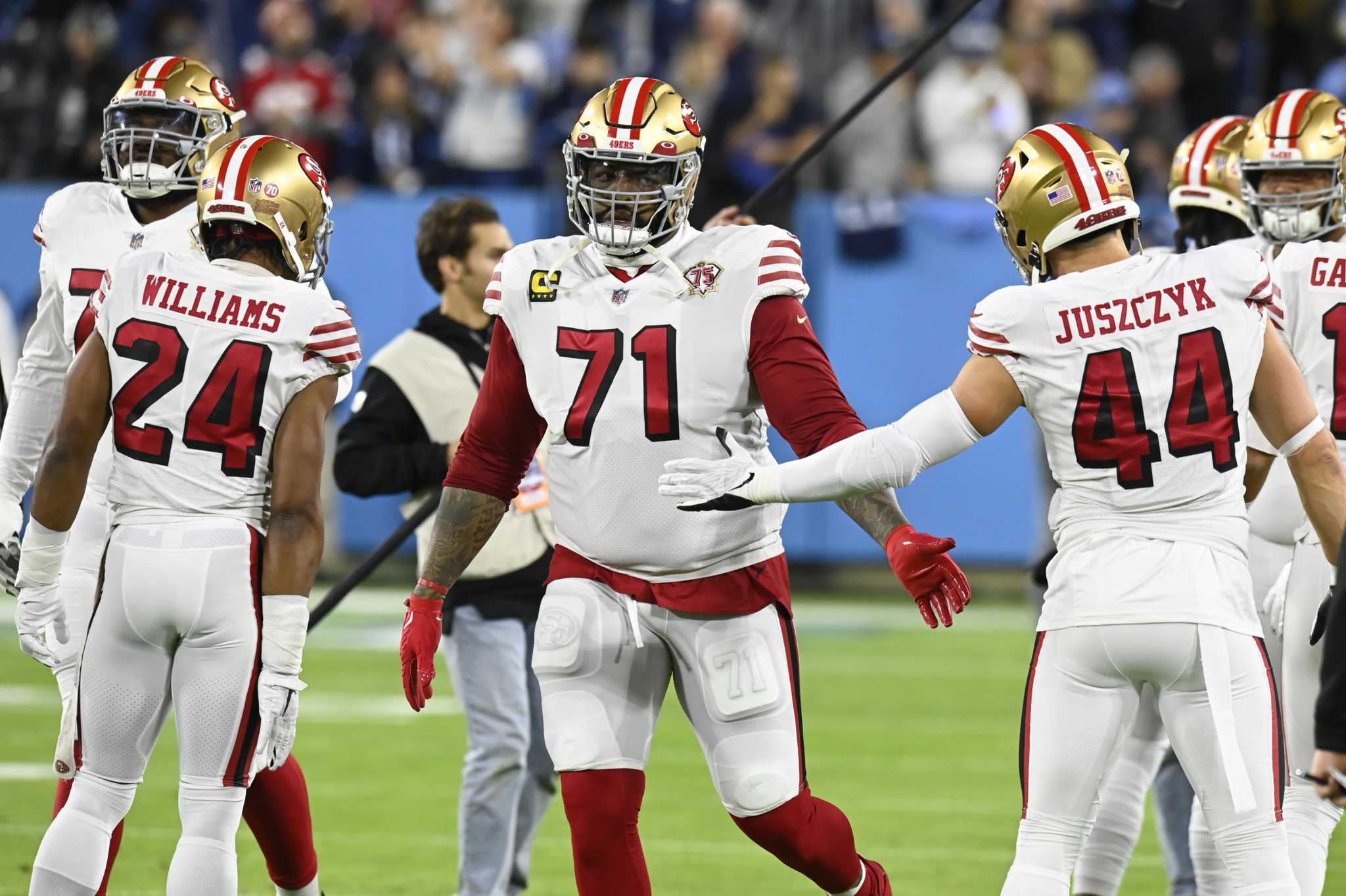 49ers' Trent Williams, seeking first playoff win, has chance to play Sunday