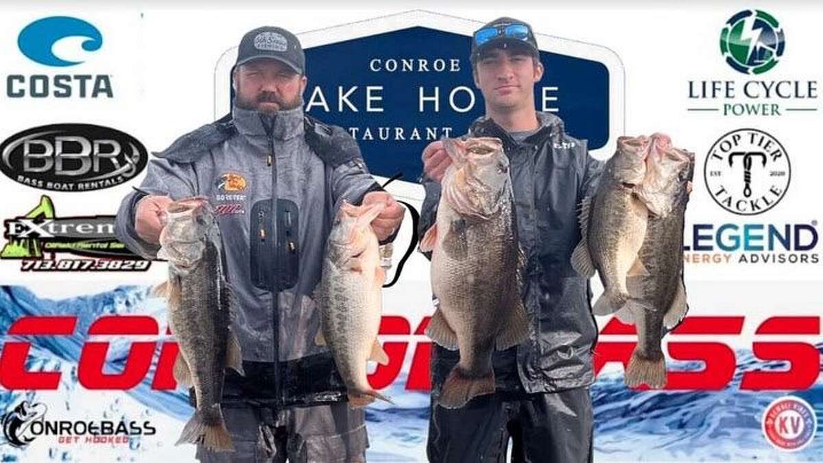 Greg McCollough and Mason Roach came in third place in the CONROEBASS Weekend Series Tournament with a stringer weight of 23.05 pounds.