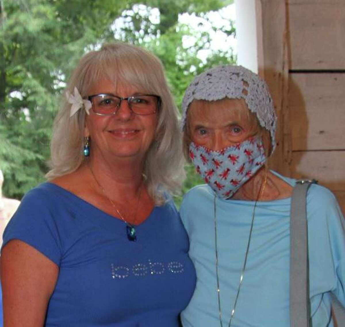 Cheryl Jennings, left, with her mother, longtime Milford resident Betty DeForest. Both women battled COVID over the holidays. DeForest, 91, was hospitalized for five days.