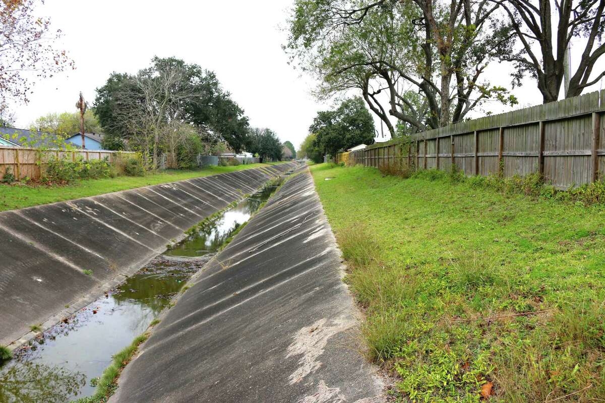 A new Deer Park hike and bike trail will begin at East X Street and head south following this drainage canal to East P Street.