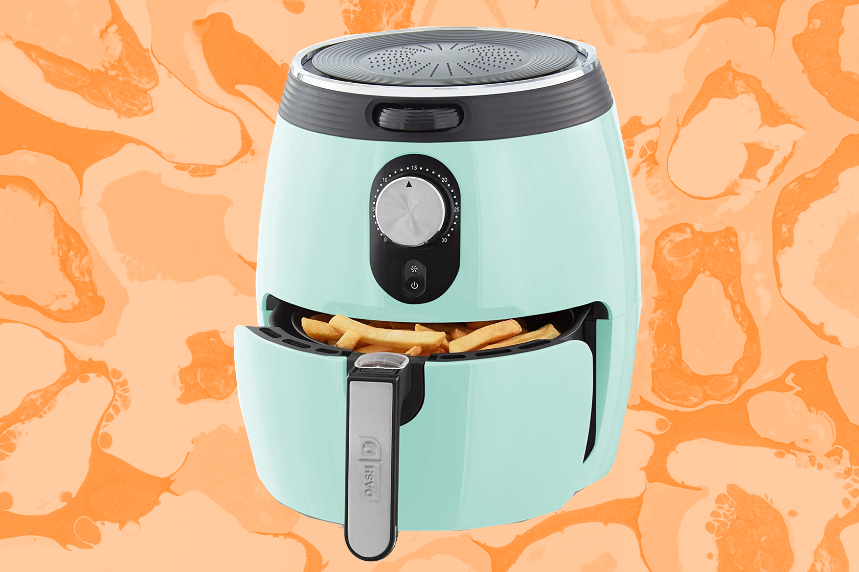 This aqua Dash air fryer from Amazon is on sale today