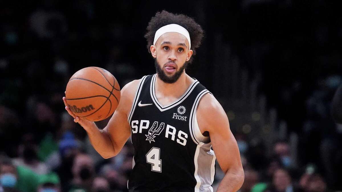 Gregg Popovich said the Spurs’ roster should be bolstered by key contributors like Derrick White (4) clearing health and safety protocols soon, but the team is still awaiting a firm date.