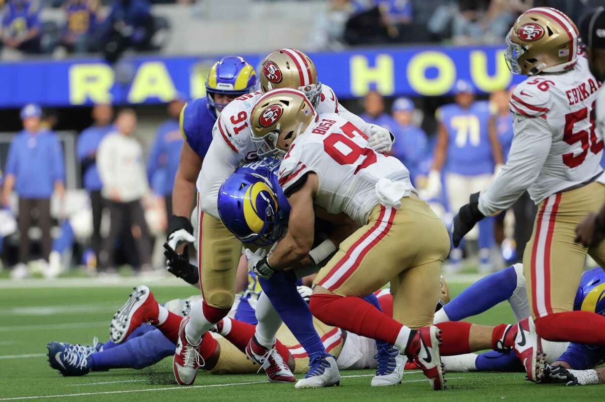 Matthew Stafford – and protestor – mauled as 49ers beat Los