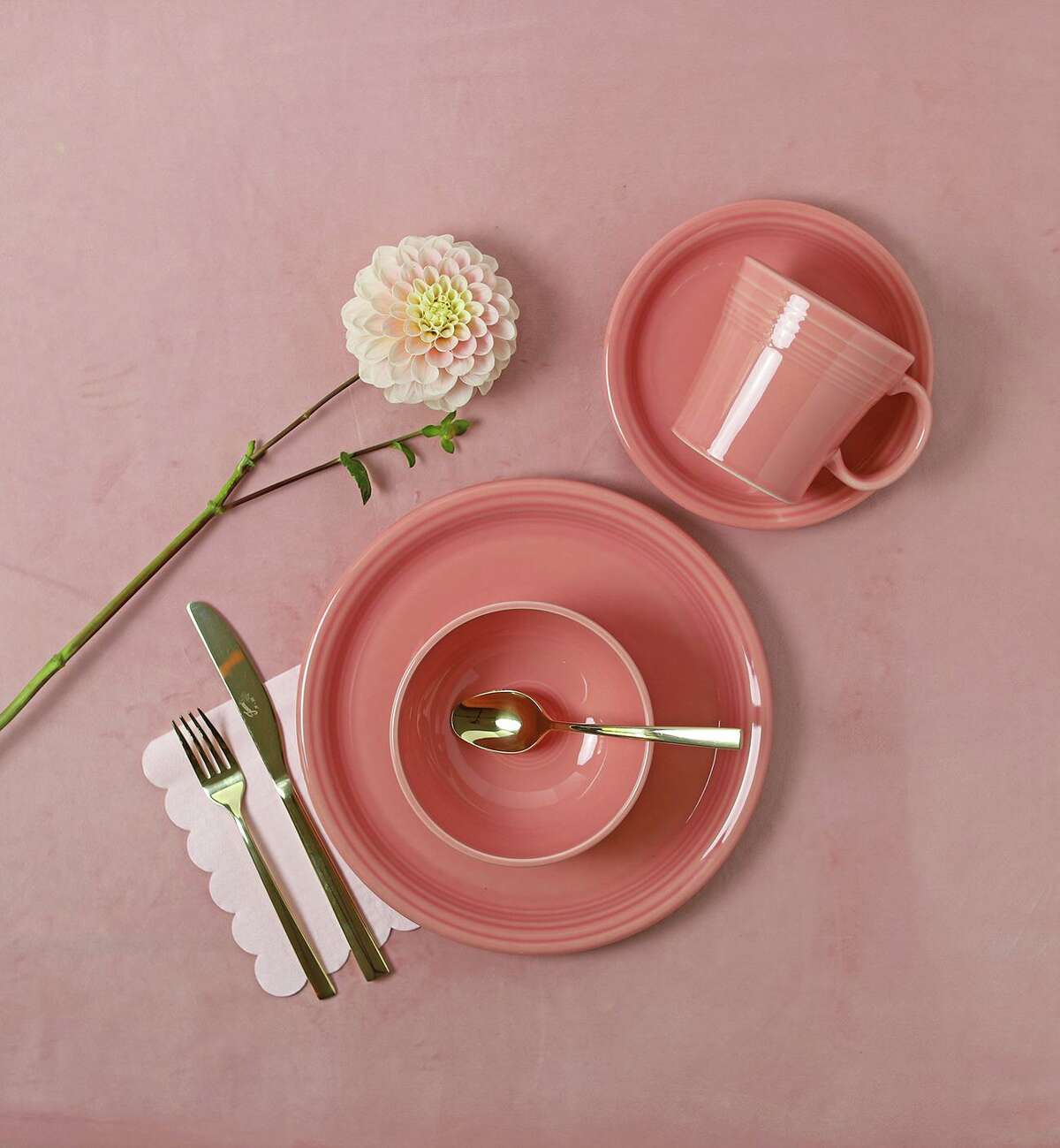 Fiesta's new color for dishes for 2022 is Peony, a pretty pink perfect for spring and summer.