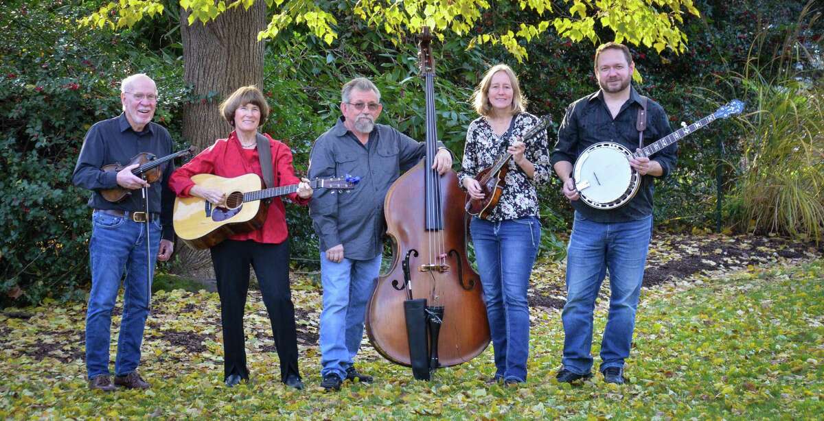 From left, Sperry Creek members Bill Reveley, Marilyn Toback-Reveley, Scott Freemantle, Corrie Folsom-O’Keefe and Dan O’Keefe will perform at The Buttonwood Tree in Middletown Jan. 22.