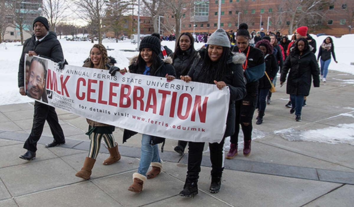 The “March for Freedom, Justice and Equality” is a popular element of Ferris State University’s 36th annual Martin Luther King, Jr. Celebration, set to begin Monday. 