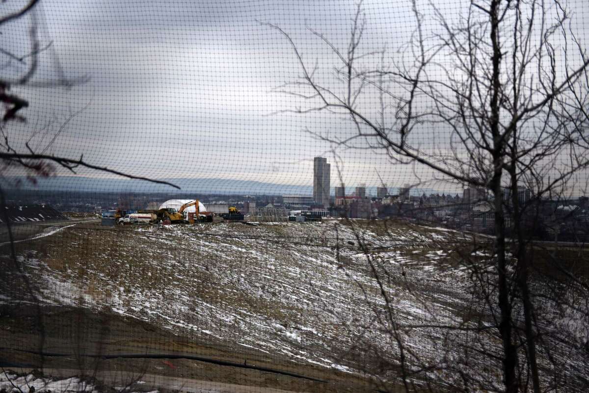 S.A. Dunn landfill on Wednesday, Jan. 12, 2022, in Rensselaer, N.Y. Rensselaer Mayor Michael Stammel is working to bring the city, Rensselaer County and East Greenbush together to hire an environmental attorney to fight the landfill in getting its license renewal from DEC.