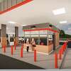 A rendering of the proposed kiosk and fueling station at Big Y.