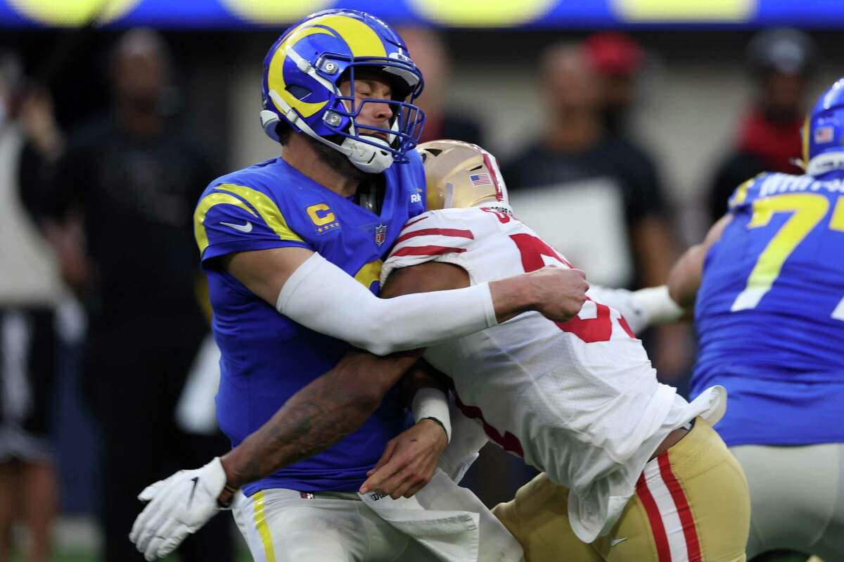 San Francisco 49ers outside linebacker Dre Greenlaw (57) in action