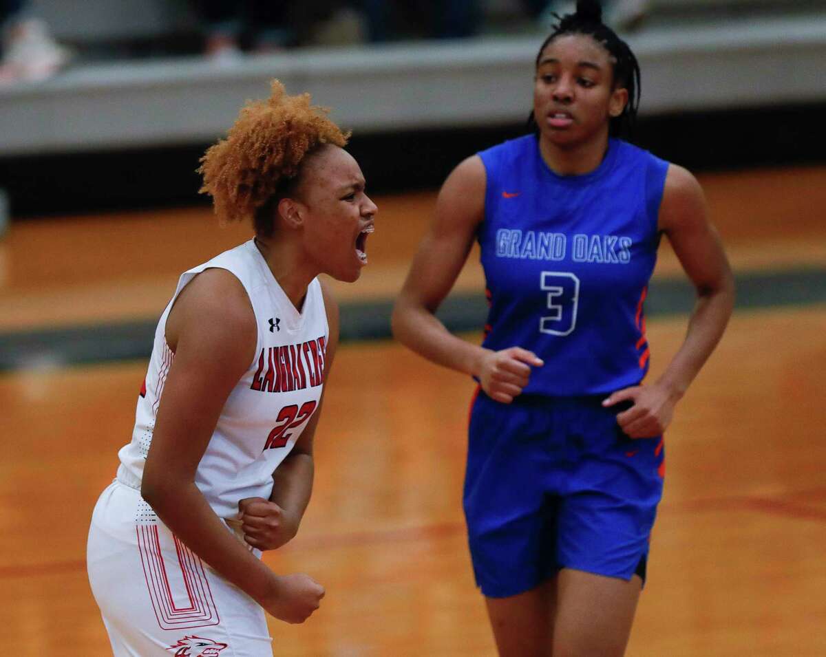 Langham Creek High School forward Saija Cleveland (left) was nominated to participate in the 45th annual McDonald’s All-American Games on Tuesday, March 29, at Wintrust Arena in Chicago.