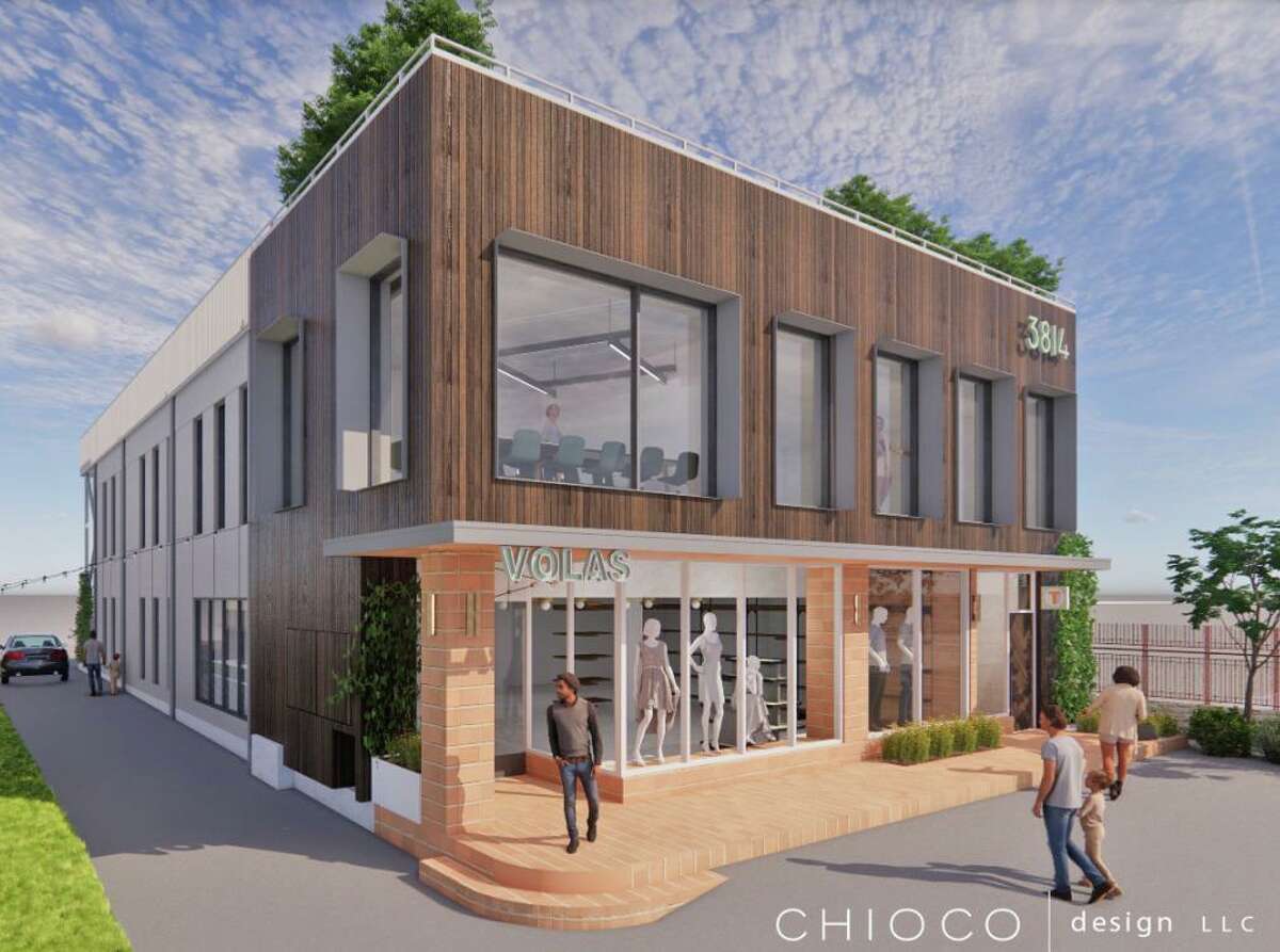 A rendering of the renovated building at 3814 Broadway.