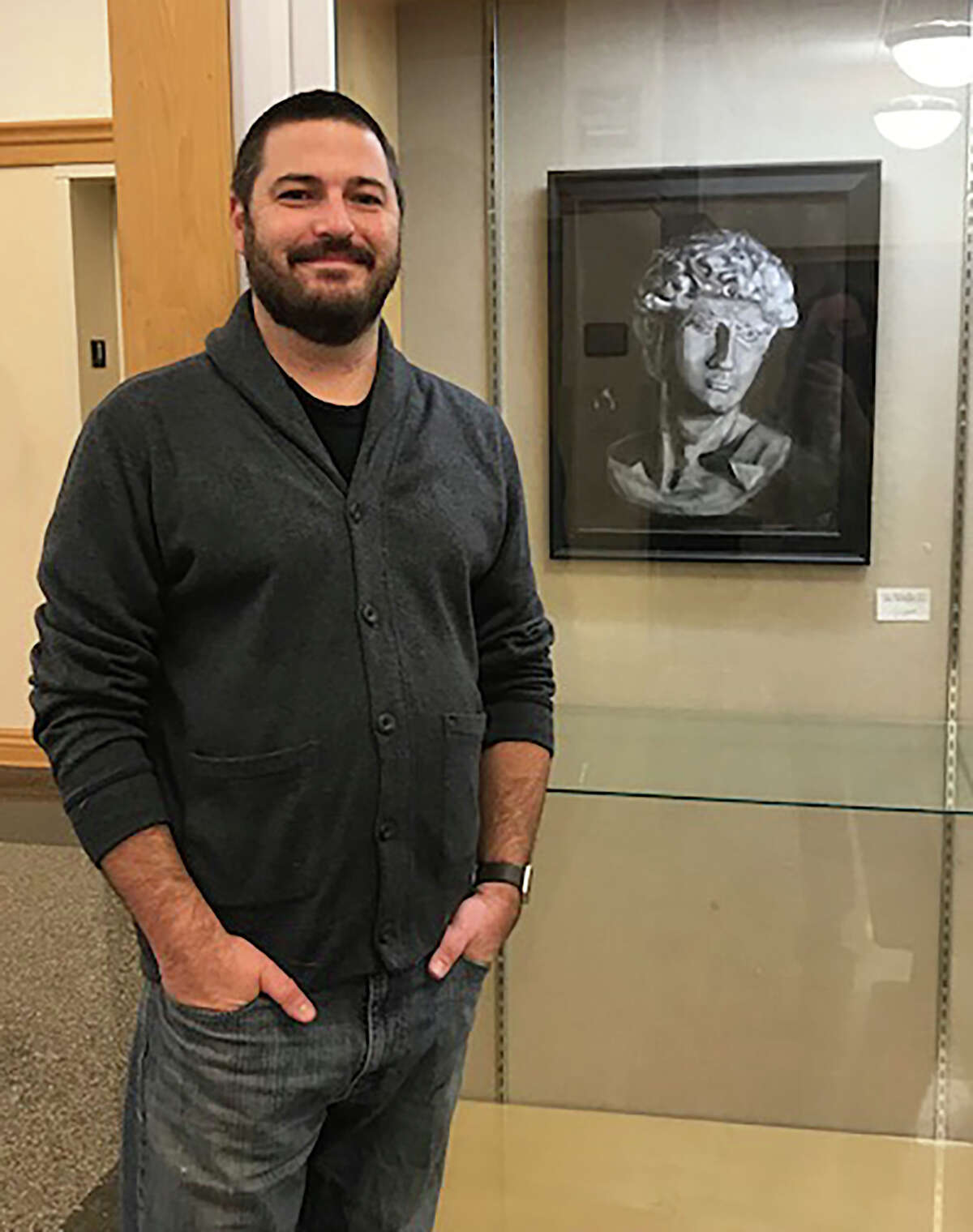 Quincy artist John Steinkamp will be displayed at John Wood Community College's gallery in Quincy. Steinkamp has a degree in graphic art but is a self-taught oil painter.