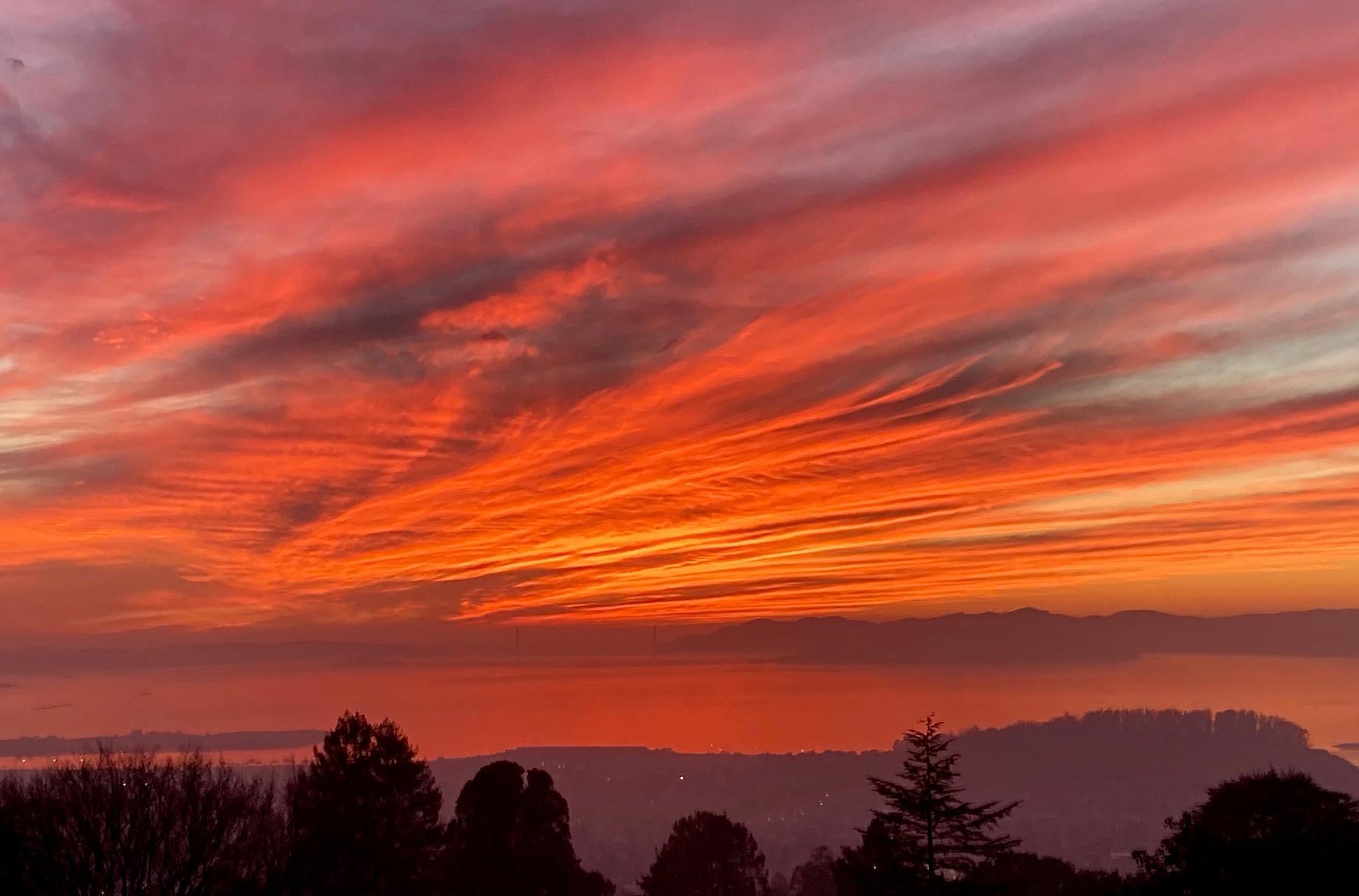 The Bay Area is seeing spectacular sunsets. Here's why