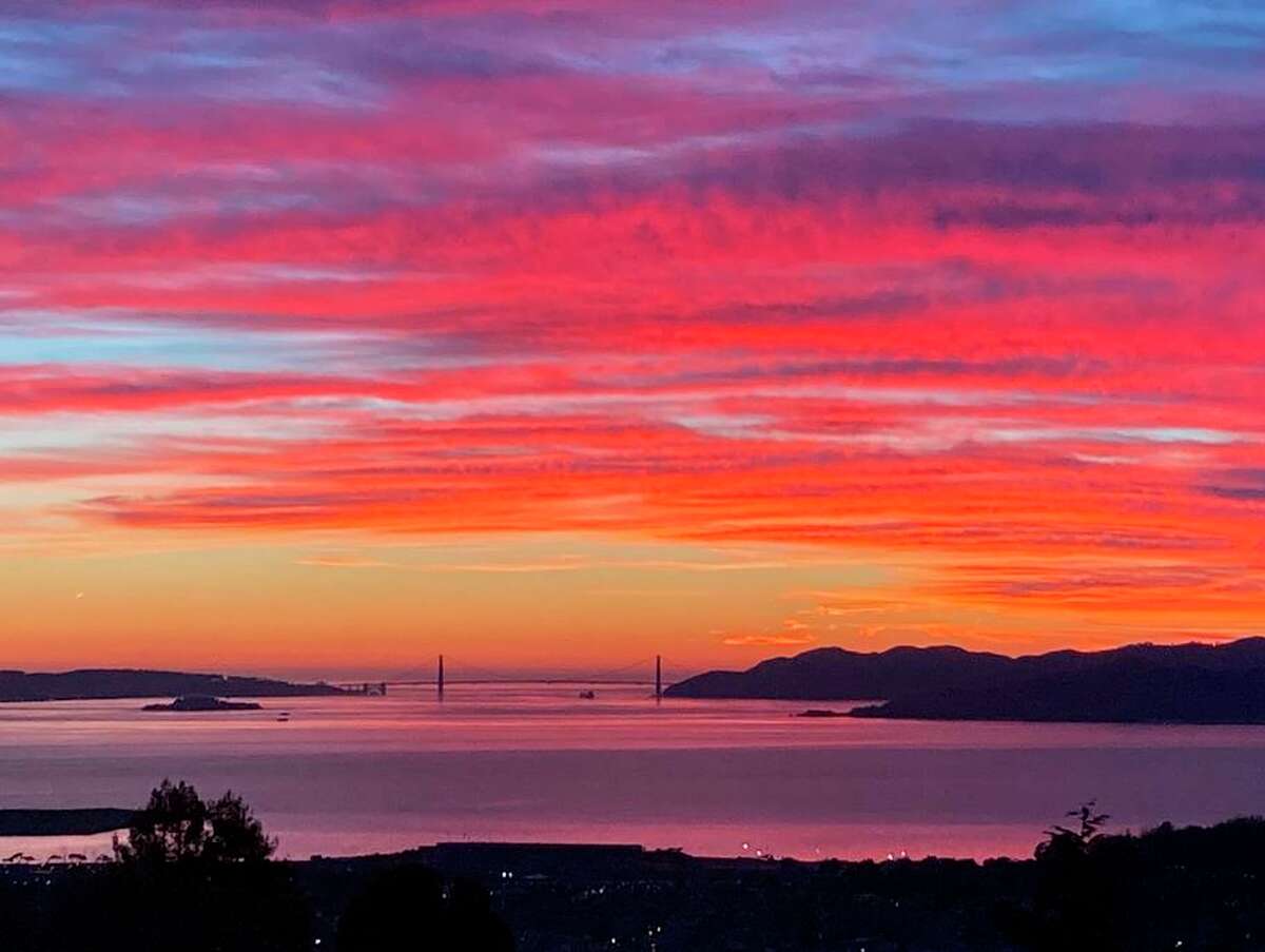One of the magnificent sunsets over the Bay Area.