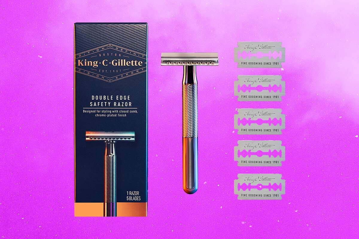 The King C. Gillette razor with five replacement blades ($11.49) from Amazon. 