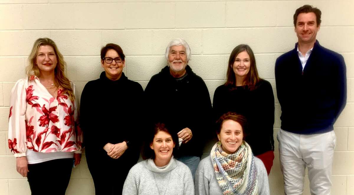 The Frankfort-Elberta Area Schools Board of Education consists of (left to right, front row) Amy Schindler and Aubrey Parker, and (back row) Julie Stefanski, Stephanie Scott, Wes Blizzard, Katie Larsen and Brian Norton.