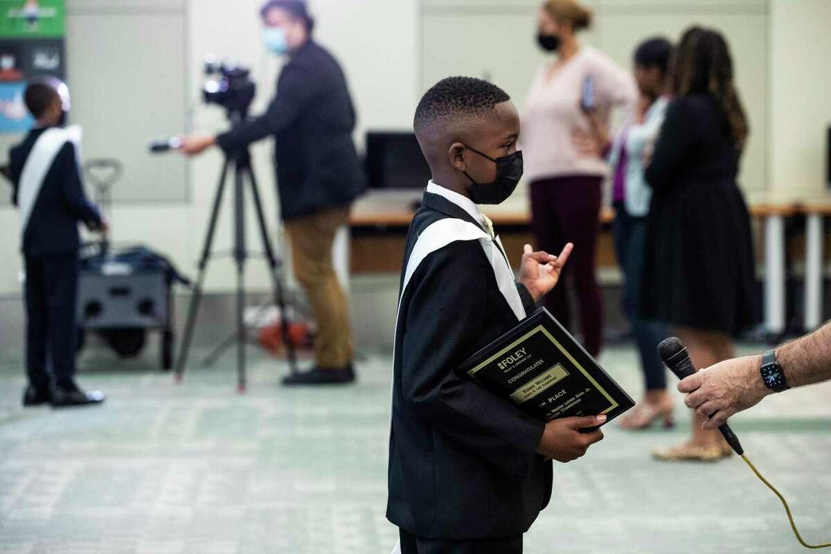 Fourth grader wins MLK oratory contest with message of ‘progress, not