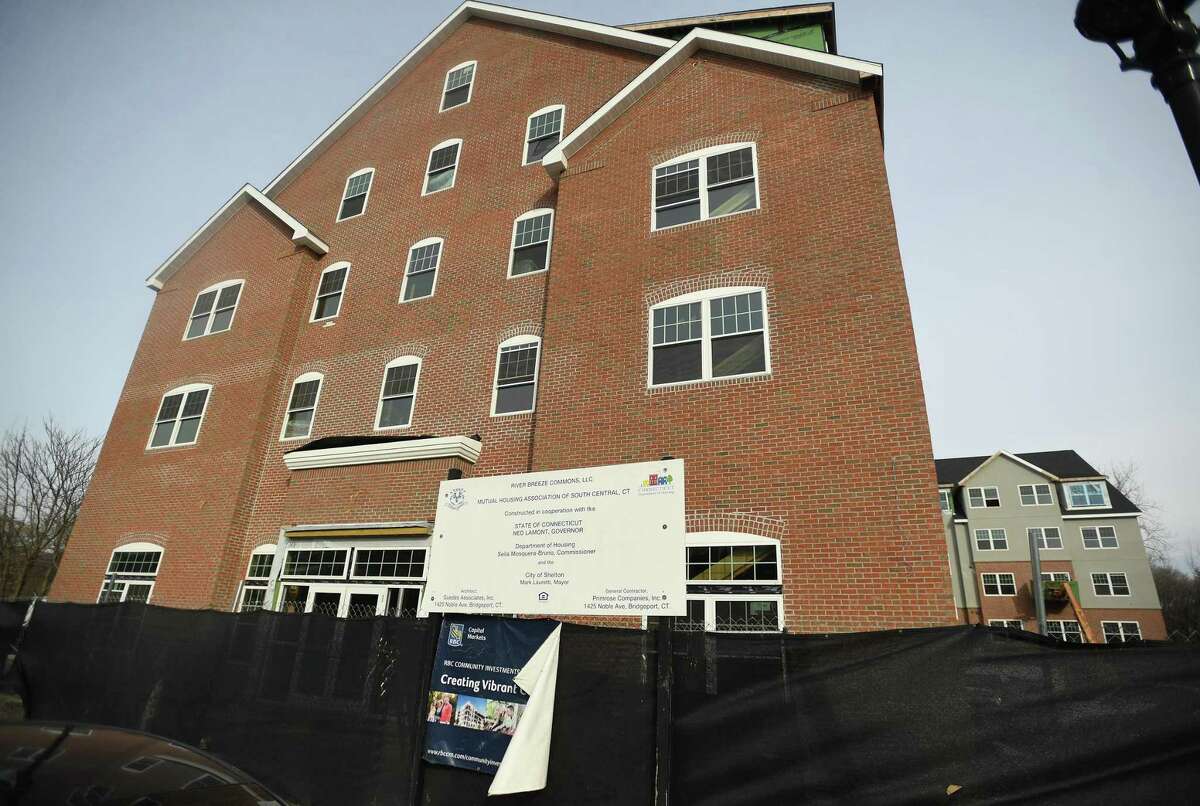 The River Breeze apartment complex under construction at 223 Canal Street, one of many recent housing developments in Shelton, Conn. on Friday, Jan. 14, 2021.