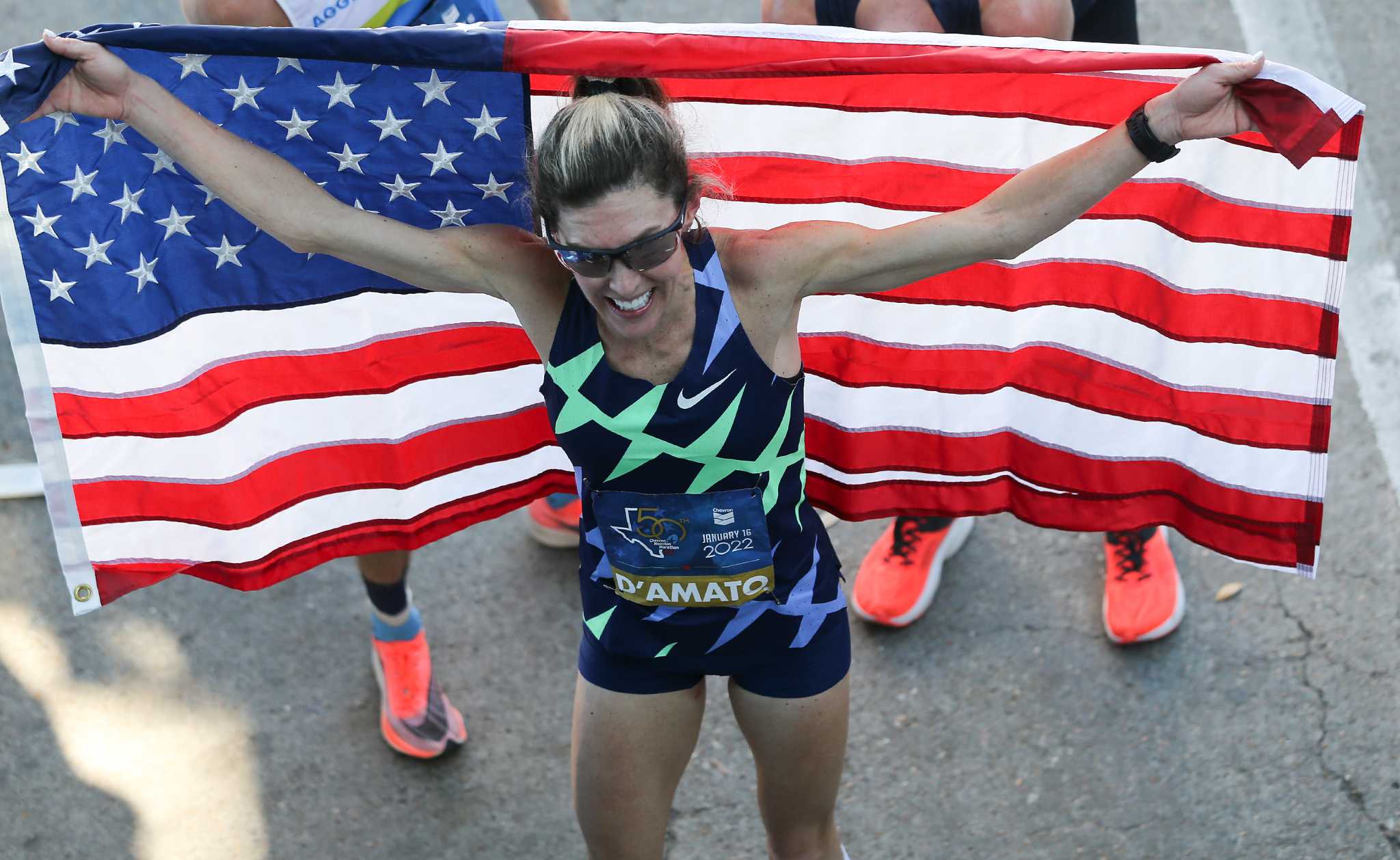 2022 Chevron Houston Marathon: USA's Keira D’Amato breaks women's ...