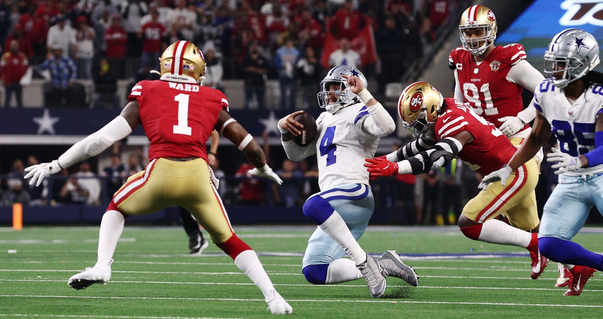 Cowboys run out of time in playoff loss to 49ers