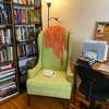 Donna Liquori's new office-slash-reading nook, redesigning her attic to accommodate her needs.