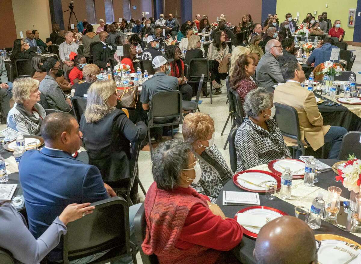 Midland residents running for office or recently elected introduced themselves and talked about the position 01/17/2022 before the 8th annual Martin Luther King Jr. luncheon sponsored by the Negro Business and Professional Women's Club of Midland at the Martin Luther King Center. Tim Fischer/Reporter-Telegram