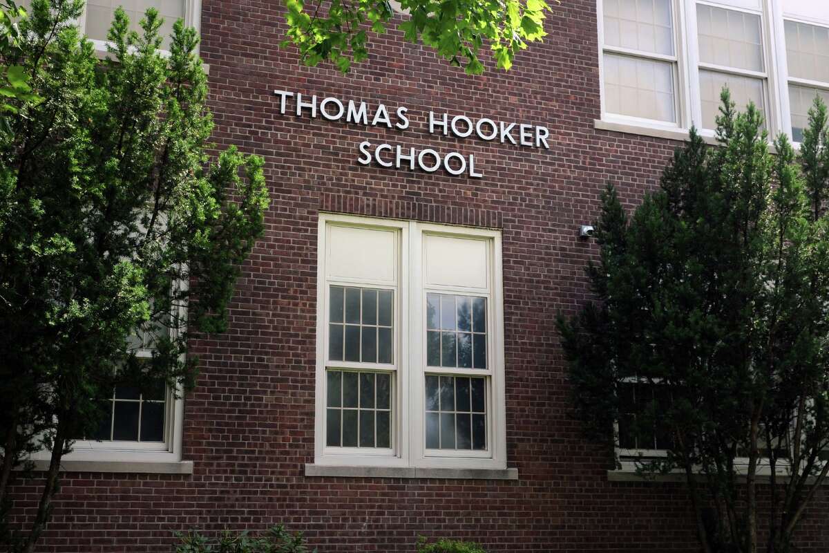 The Thomas Hooker School in Bridgeport, Conn., was closed Tuesday, Jan. 18, 2022, after a coil burst in the building, according to the superintendent.