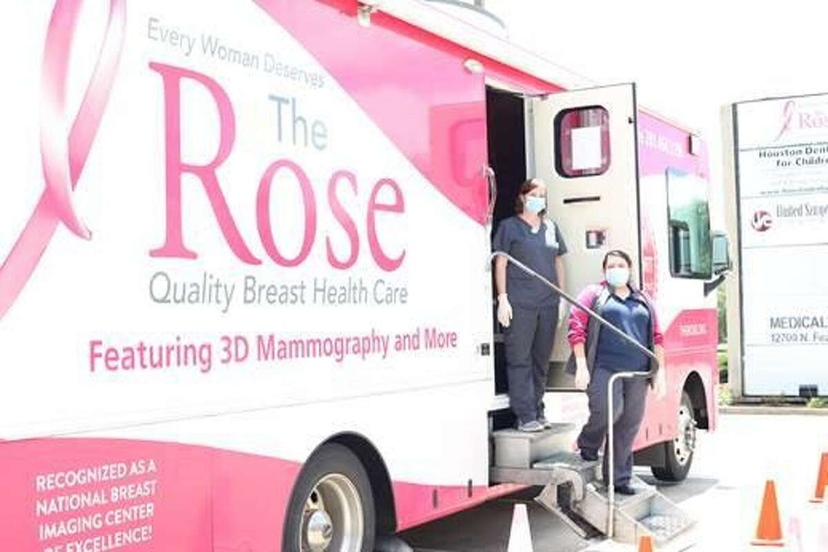 Breast health nonprofit The Rose has four mobile coaches that travel into underserved communities and perform mammograms and breast cancer screenings.