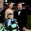 NEW YORK, NEW YORK - SEPTEMBER 13: Isabelle Boemeke and Joe Gebbia attend The 2021 Met Gala Celebrating In America: A Lexicon Of Fashion at Metropolitan Museum of Art on September 13, 2021 in New York City. (Photo by John Shearer/WireImage)