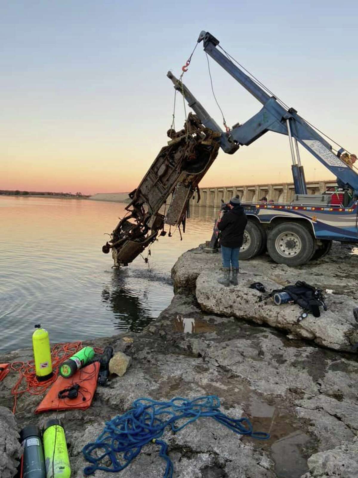 Texas officials find vehicles beneath Lake Whitney amid a 13-year-old cold-case investigation on Saturday, January 15.