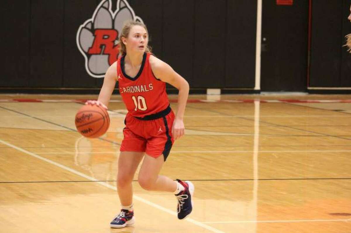 Big Rapids senior Kate Langworthy dribbles the ball during a recent game against Reed City. 