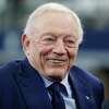 Dallas Cowboys owner Jerry Jones is seen on the field prior to a game between the San Francisco 49ers and Dallas Cowboys in the NFC Wild Card Playoff game at AT&T Stadium on January 16, 2022 in Arlington, Texas.