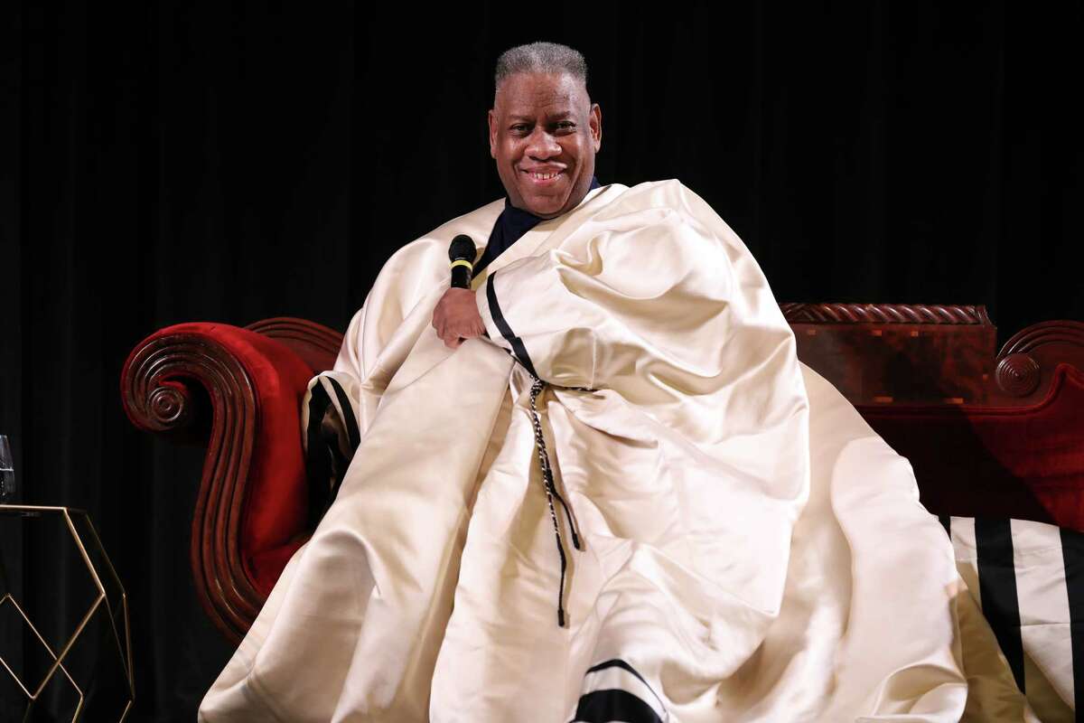 Fashion journalist and former creative director and American editor-at-large of Vogue magazine Andre Leon Talley has died. He was 73 years old. He is shown in a 2018 file photo in Savannah, Ga.