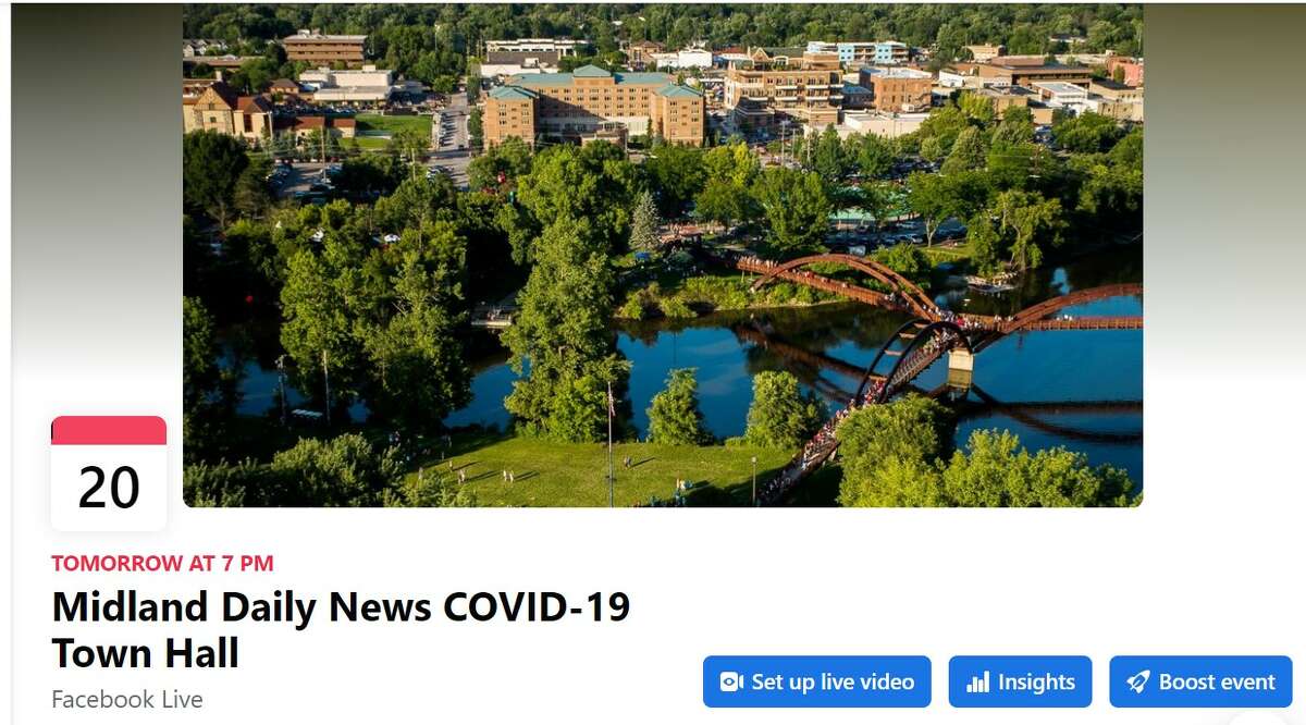 Anyone can join the Midland Daily News COVID-10 virtual Town Hall meeting on Thursday, Jan. 20 from 7-8 p.m. by going to the MDN Facebook page.